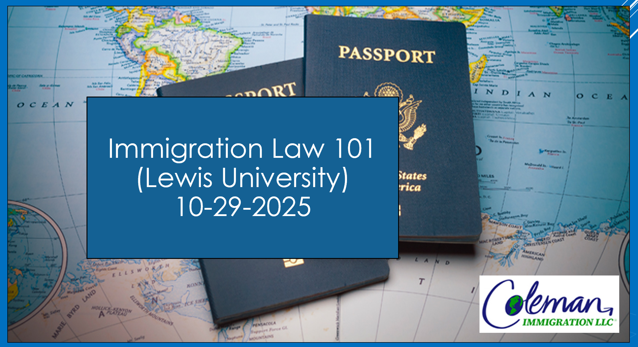 Immigration Law 101 slide show presentation slide